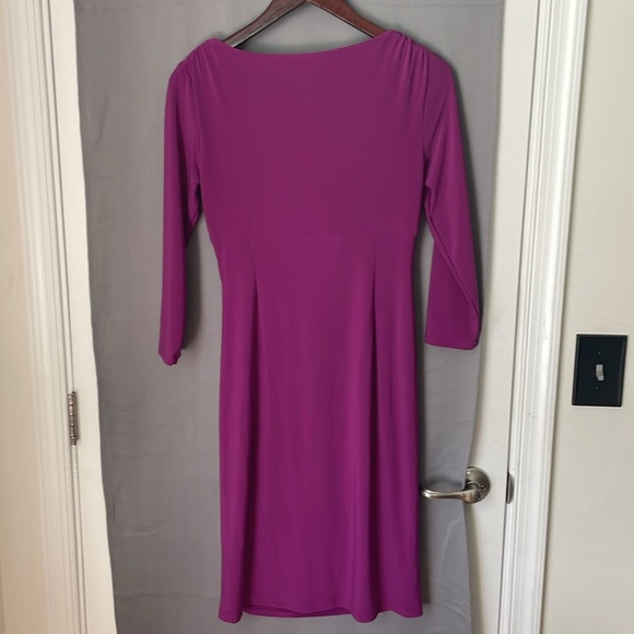 Stunning Ralph Lauren 3/4 sleeve purple/lavender dress size 6 - Picture 3 of 5